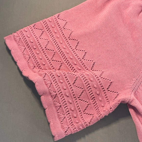 NWT Boden Wide Sleeve Embroidered Knit Midi Dress; Dusty Rose - Womens US 16/18L - Picture 10 of 17